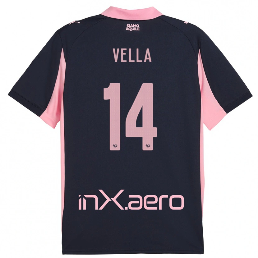 Danxen Damen Andreas Vella #14 Marineblau Pink Auswärtstrikot Trikot 2025/26 T-Shirt Österreich