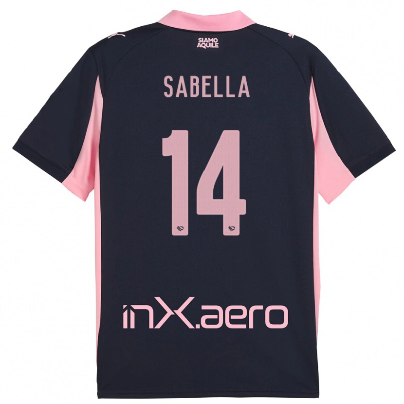 Danxen Damen Alberto Sabella #14 Marineblau Pink Auswärtstrikot Trikot 2025/26 T-Shirt Österreich