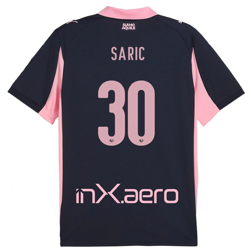 Danxen Damen Dario Saric #30 Marineblau Pink Auswärtstrikot Trikot 2025/26 T-Shirt Österreich