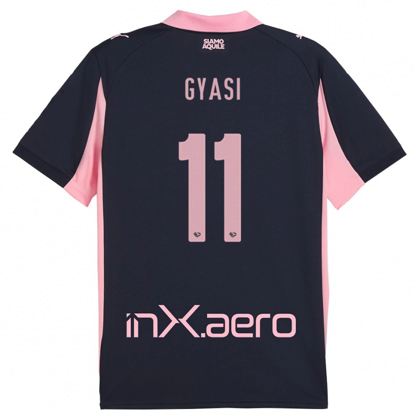 Danxen Damen Emmanuel Gyasi #11 Marineblau Pink Auswärtstrikot Trikot 2025/26 T-Shirt Österreich