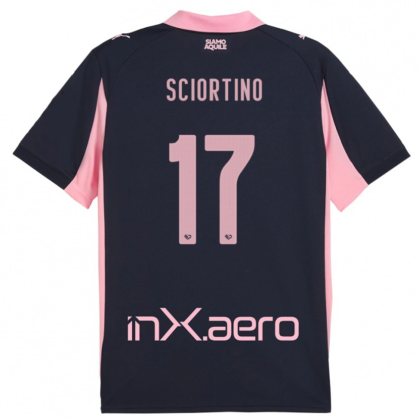 Danxen Damen Riccardo Sciortino #17 Marineblau Pink Auswärtstrikot Trikot 2025/26 T-Shirt Österreich
