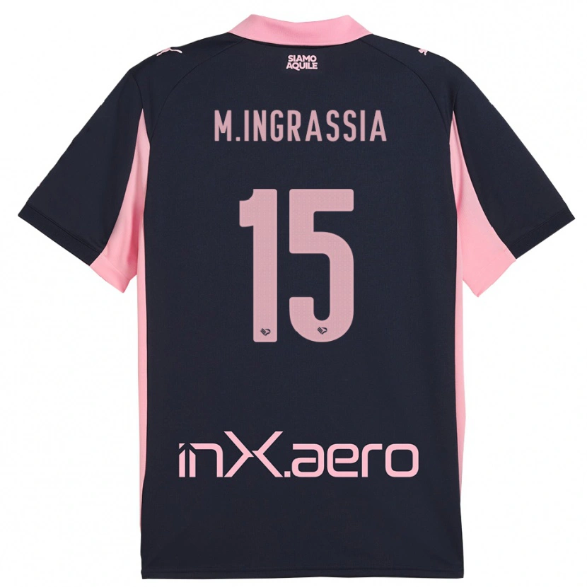 Danxen Damen Manuel Ingrassia #15 Marineblau Pink Auswärtstrikot Trikot 2025/26 T-Shirt Österreich