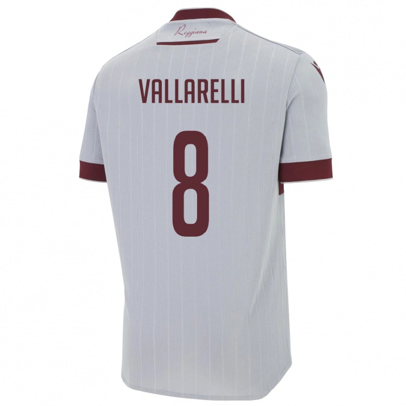 Danxen Damen Francesco Vallarelli #8 Burgund Weiß Auswärtstrikot Trikot 2025/26 T-Shirt Österreich