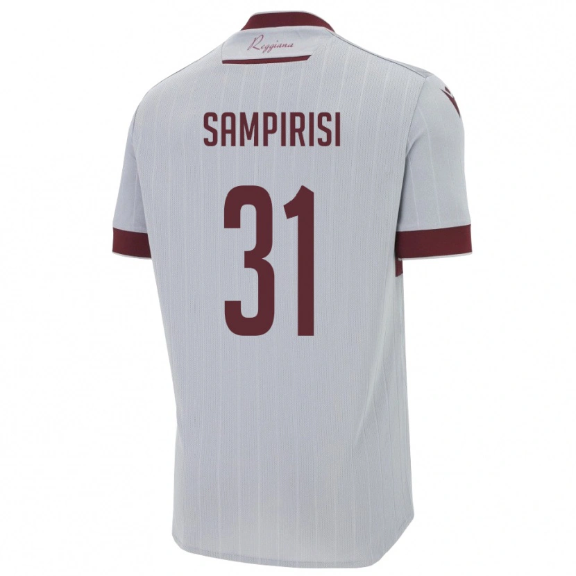 Danxen Damen Mario Sampirisi #31 Burgund Weiß Auswärtstrikot Trikot 2025/26 T-Shirt Österreich