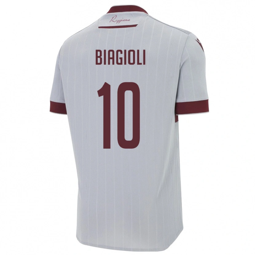 Danxen Damen Martino Biagioli #10 Burgund Weiß Auswärtstrikot Trikot 2025/26 T-Shirt Österreich