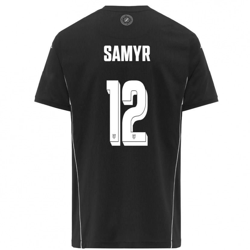 Danxen Damen Walid Samyr #12 Schwarz Weiß Auswärtstrikot Trikot 2025/26 T-Shirt Österreich