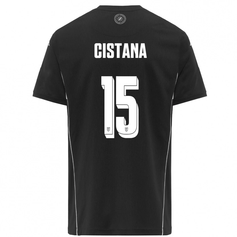 Danxen Damen Andrea Cistana #15 Schwarz Weiß Auswärtstrikot Trikot 2025/26 T-Shirt Österreich