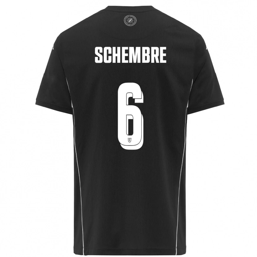 Danxen Damen Emanuele Schembre #6 Schwarz Weiß Auswärtstrikot Trikot 2025/26 T-Shirt Österreich