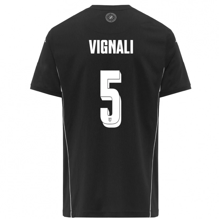 Danxen Damen Diego Vignali #5 Schwarz Weiß Auswärtstrikot Trikot 2025/26 T-Shirt Österreich