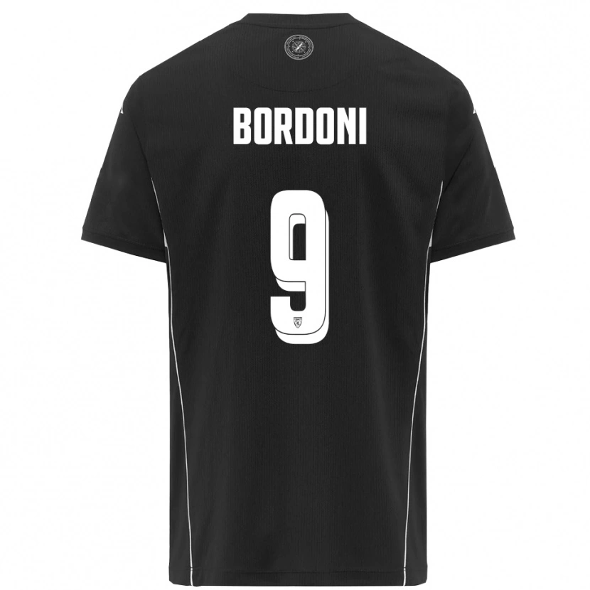 Danxen Damen Cristian Bordoni #9 Schwarz Weiß Auswärtstrikot Trikot 2025/26 T-Shirt Österreich
