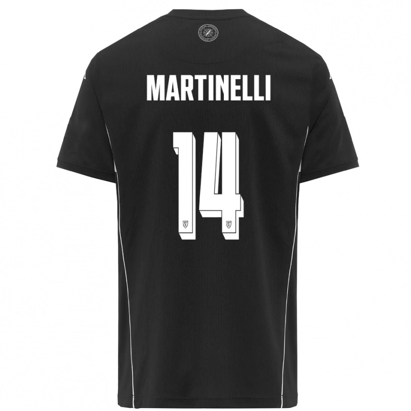 Danxen Damen Nicola Martinelli #14 Schwarz Weiß Auswärtstrikot Trikot 2025/26 T-Shirt Österreich