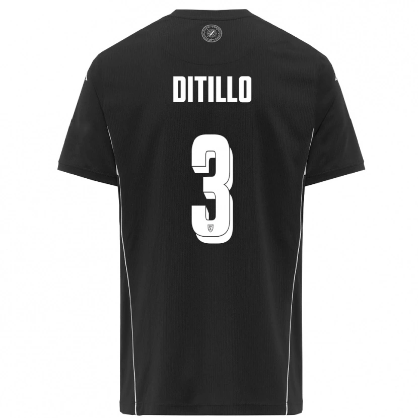 Danxen Damen Luigi Ditillo #3 Schwarz Weiß Auswärtstrikot Trikot 2025/26 T-Shirt Österreich