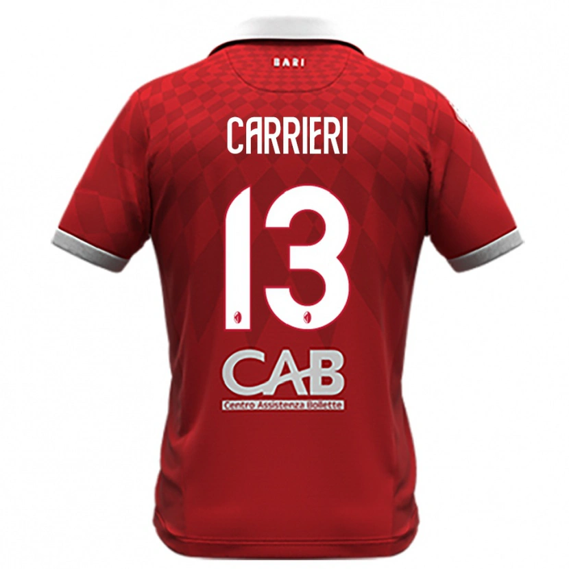 Danxen Damen Vitantonio Carrieri #13 Rot Weiß Auswärtstrikot Trikot 2025/26 T-Shirt Österreich