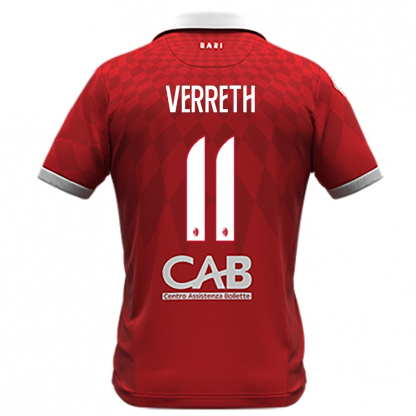 Danxen Damen Matthias Verreth #11 Rot Weiß Auswärtstrikot Trikot 2025/26 T-Shirt Österreich
