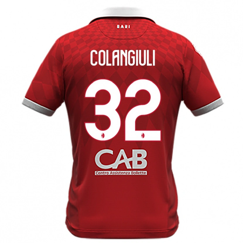 Danxen Damen Vincenzo Colangiuli #32 Rot Weiß Auswärtstrikot Trikot 2025/26 T-Shirt Österreich
