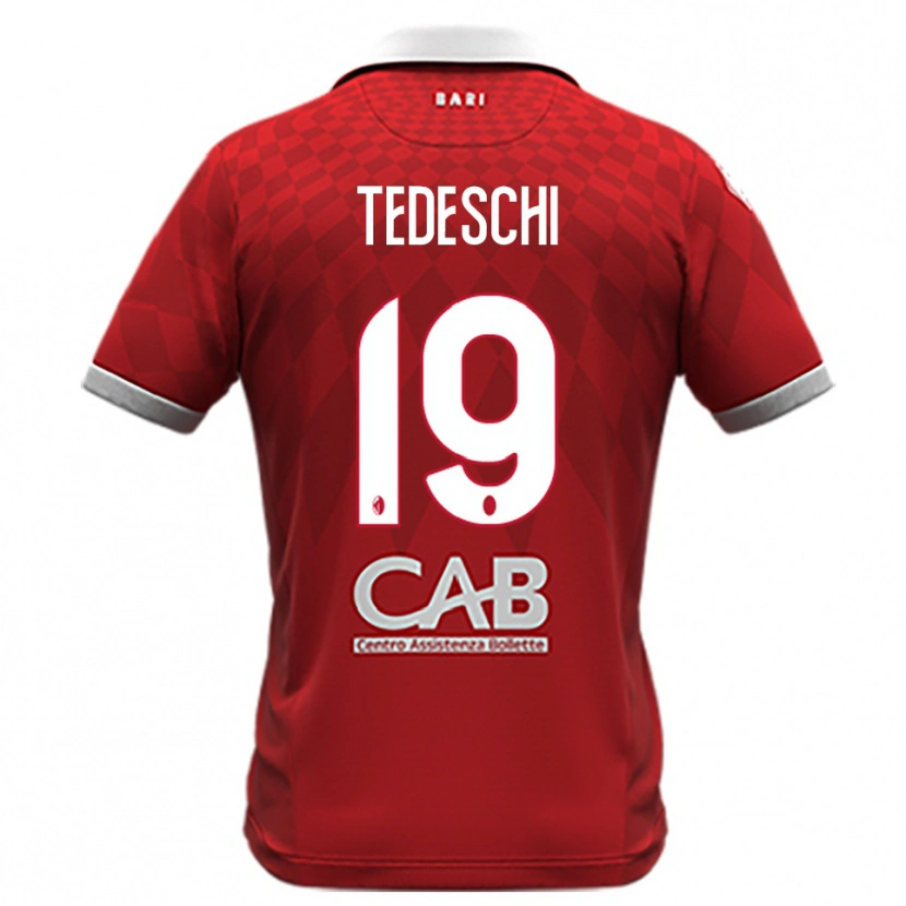 Danxen Damen Francesco Tedeschi #19 Rot Weiß Auswärtstrikot Trikot 2025/26 T-Shirt Österreich