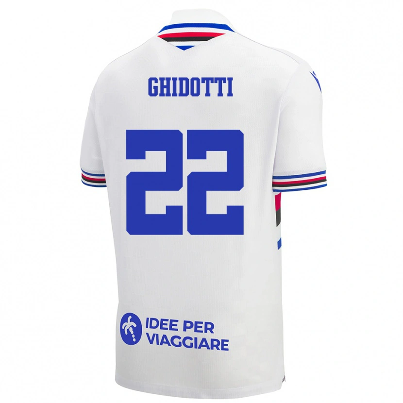 Danxen Damen Simone Ghidotti #22 Weiß Blau Rot Auswärtstrikot Trikot 2025/26 T-Shirt Österreich