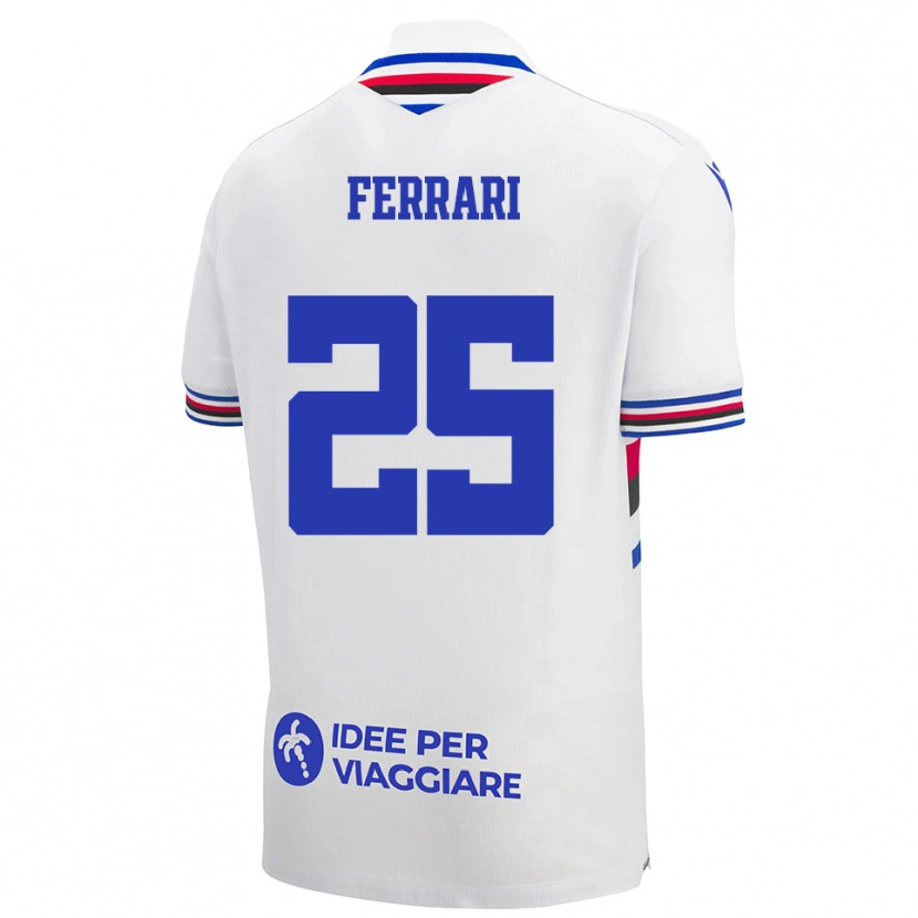 Danxen Damen Alex Ferrari #25 Weiß Blau Rot Auswärtstrikot Trikot 2025/26 T-Shirt Österreich