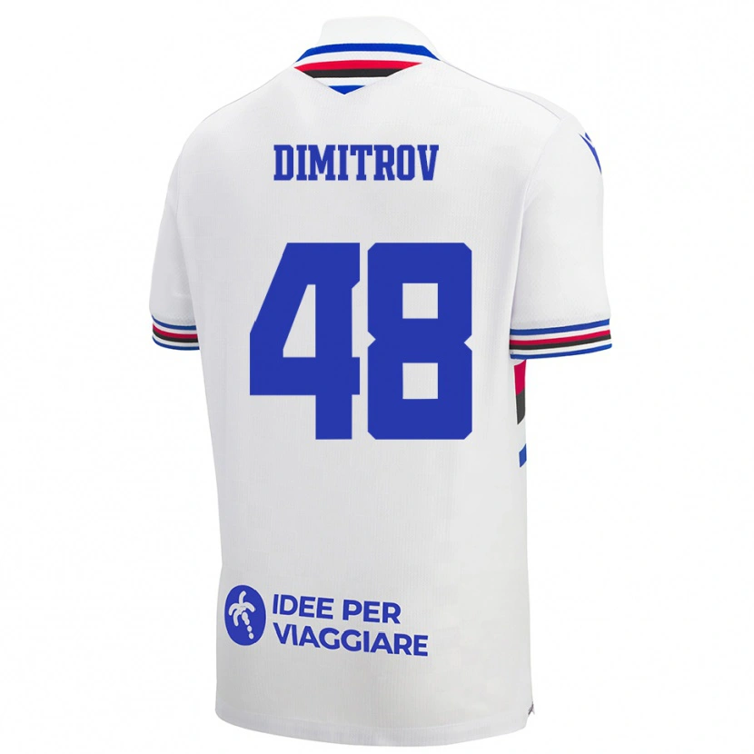 Danxen Damen Martin Dimitrov #48 Weiß Blau Rot Auswärtstrikot Trikot 2025/26 T-Shirt Österreich