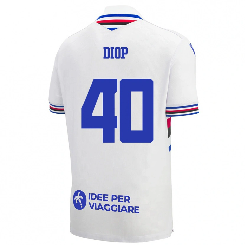 Danxen Damen Karim Diop #40 Weiß Blau Rot Auswärtstrikot Trikot 2025/26 T-Shirt Österreich