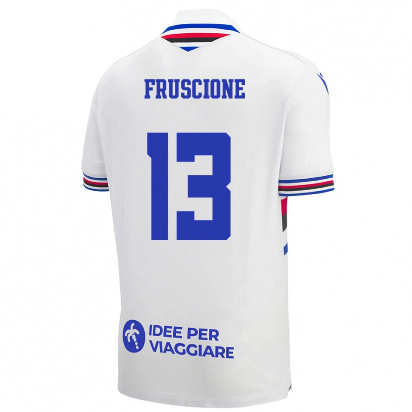Danxen Damen Hubert Fruscione #13 Weiß Blau Rot Auswärtstrikot Trikot 2025/26 T-Shirt Österreich