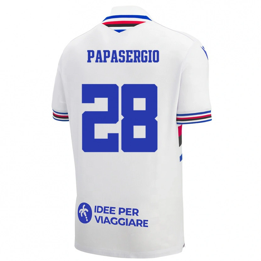 Danxen Damen Alessio Papasergio #28 Weiß Blau Rot Auswärtstrikot Trikot 2025/26 T-Shirt Österreich