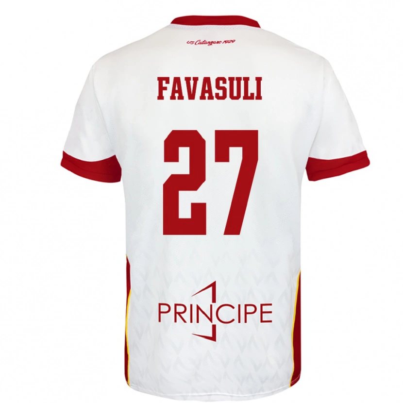 Danxen Damen Costantino Favasuli #27 Weiß Rot Auswärtstrikot Trikot 2025/26 T-Shirt Österreich