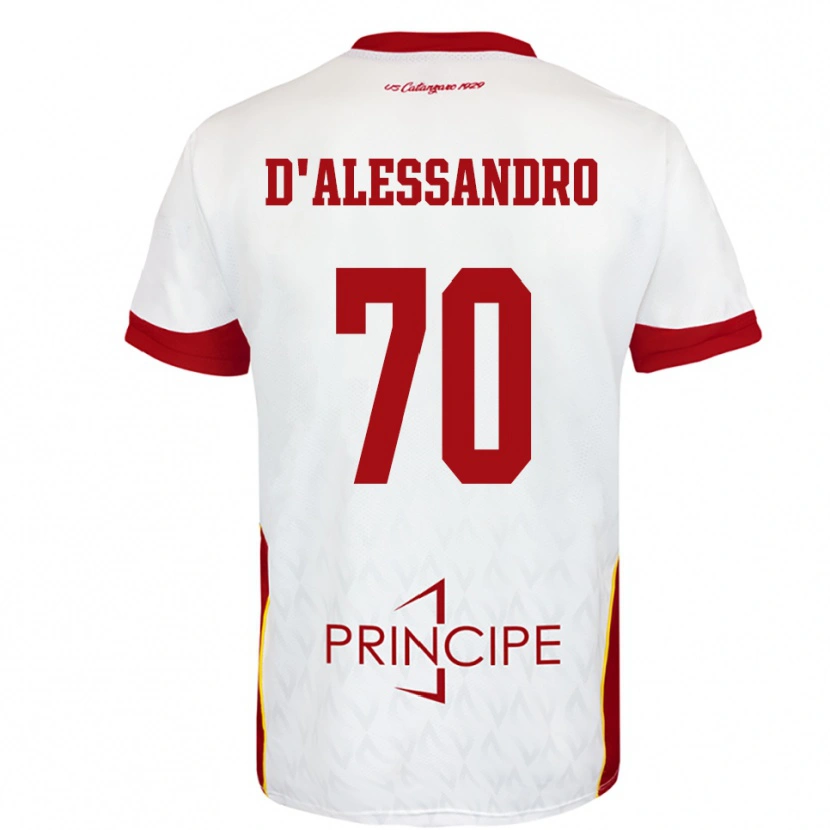 Danxen Damen Marco D'alessandro #70 Weiß Rot Auswärtstrikot Trikot 2025/26 T-Shirt Österreich