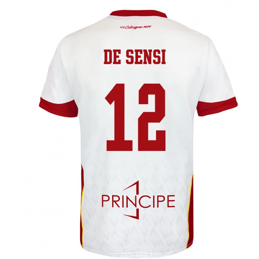 Danxen Damen Giuseppe De Sensi #12 Weiß Rot Auswärtstrikot Trikot 2025/26 T-Shirt Österreich