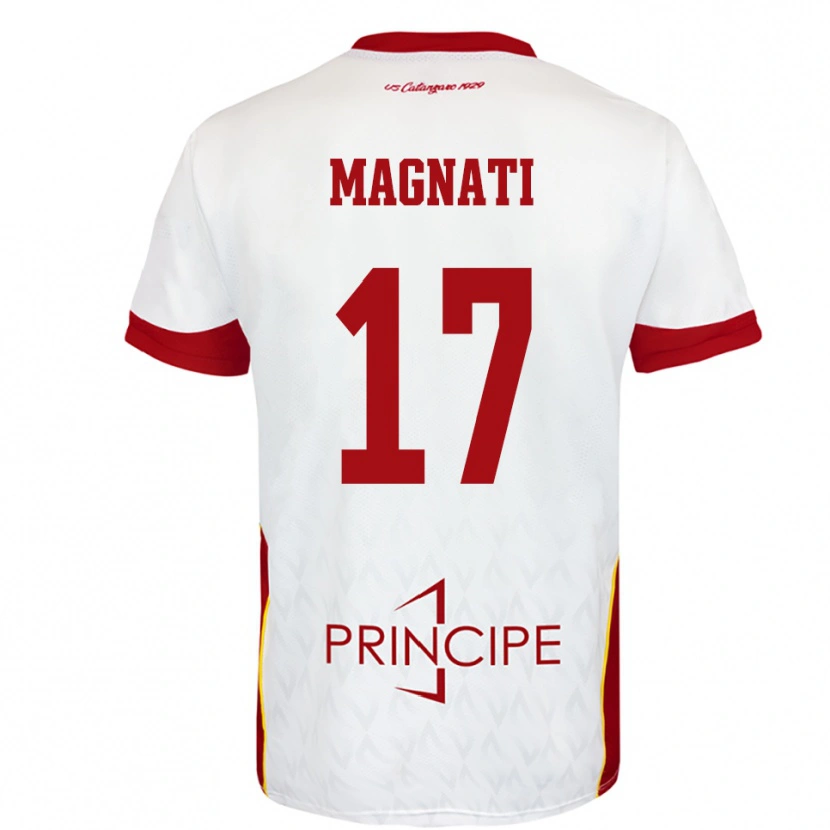Danxen Damen Francesco Magnati #17 Weiß Rot Auswärtstrikot Trikot 2025/26 T-Shirt Österreich