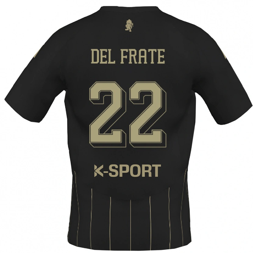 Danxen Damen Federico Del Frate #22 Grau Weiß Auswärtstrikot Trikot 2025/26 T-Shirt Österreich