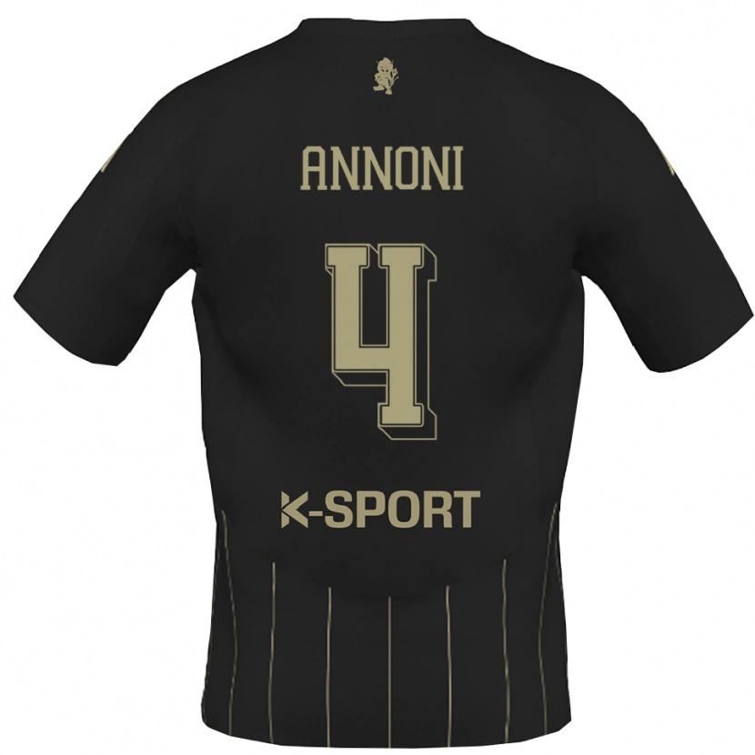 Danxen Damen Tommaso Annoni #4 Grau Weiß Auswärtstrikot Trikot 2025/26 T-Shirt Österreich