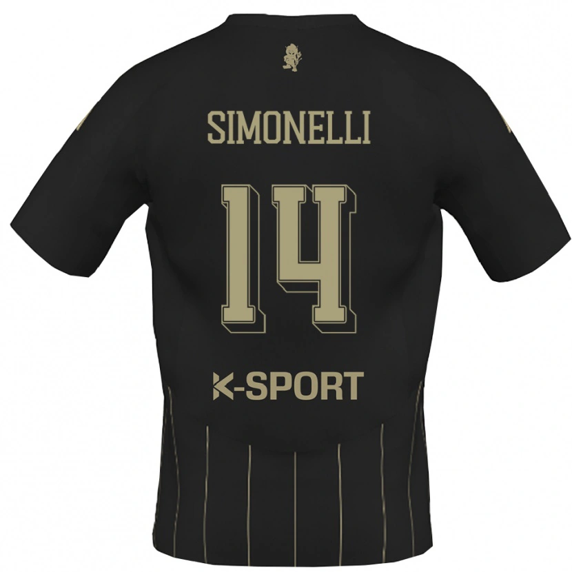 Danxen Damen Alessandro Simonelli #14 Grau Weiß Auswärtstrikot Trikot 2025/26 T-Shirt Österreich