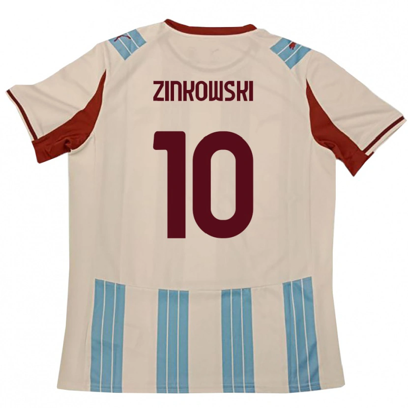 Danxen Damen Igor Zinkowski #10 Himmelblau Weiß Auswärtstrikot Trikot 2025/26 T-Shirt Österreich