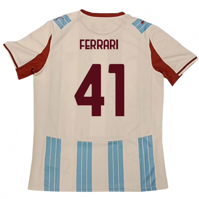Danxen Damen Tommaso Ferrari #41 Himmelblau Weiß Auswärtstrikot Trikot 2025/26 T-Shirt Österreich