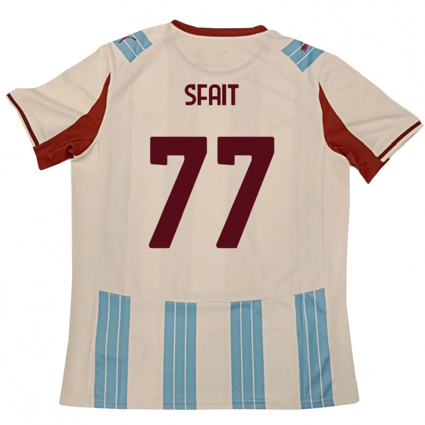 Danxen Damen Andres Sfait #77 Himmelblau Weiß Auswärtstrikot Trikot 2025/26 T-Shirt Österreich