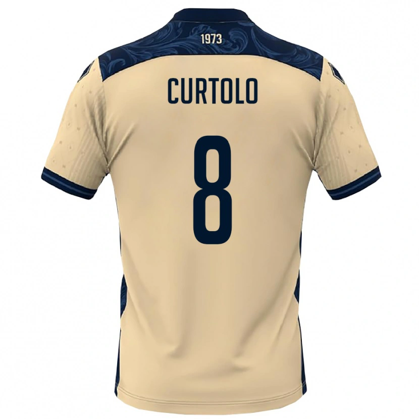 Danxen Damen Gabriele Curtolo #8 Weiß Marineblau Auswärtstrikot Trikot 2025/26 T-Shirt Österreich