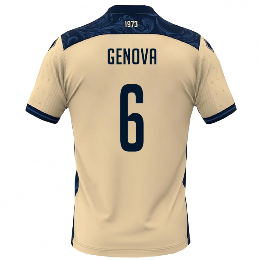 Danxen Damen Alessio Genova #6 Weiß Marineblau Auswärtstrikot Trikot 2025/26 T-Shirt Österreich