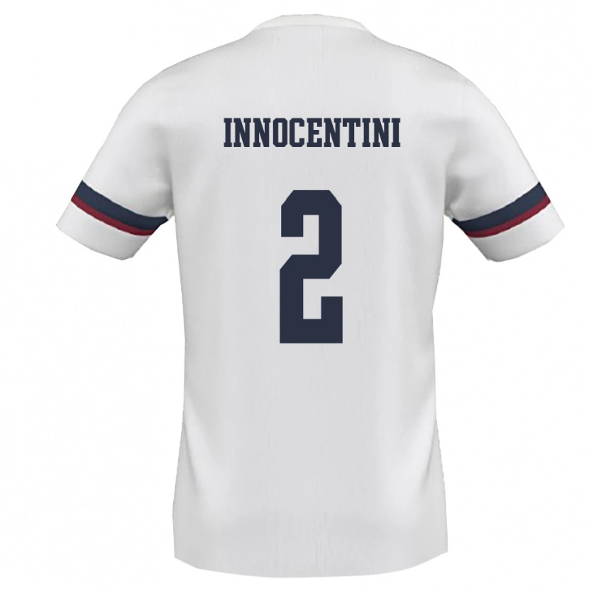 Danxen Damen Francesco Innocentini #2 Weiß Rot Auswärtstrikot Trikot 2025/26 T-Shirt Österreich