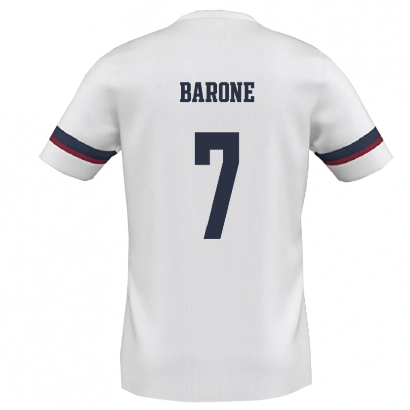 Danxen Damen Antonio Barone #7 Weiß Rot Auswärtstrikot Trikot 2025/26 T-Shirt Österreich