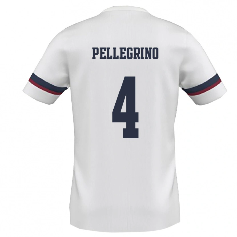Danxen Damen Francesco Pellegrino #4 Weiß Rot Auswärtstrikot Trikot 2025/26 T-Shirt Österreich