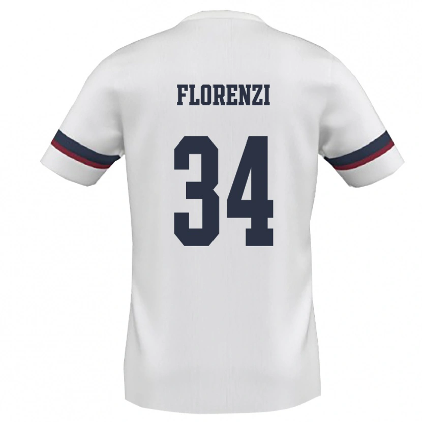 Danxen Damen Aldo Florenzi #34 Weiß Rot Auswärtstrikot Trikot 2025/26 T-Shirt Österreich