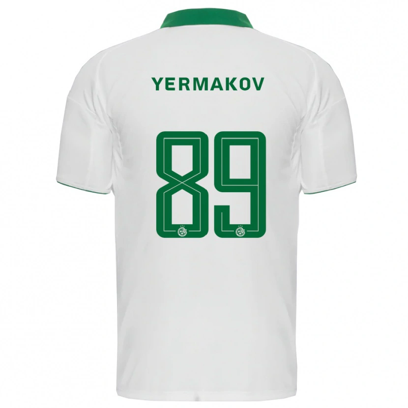 Danxen Damen Georgiy Yermakov #89 Weiß Grün Auswärtstrikot Trikot 2025/26 T-Shirt Österreich
