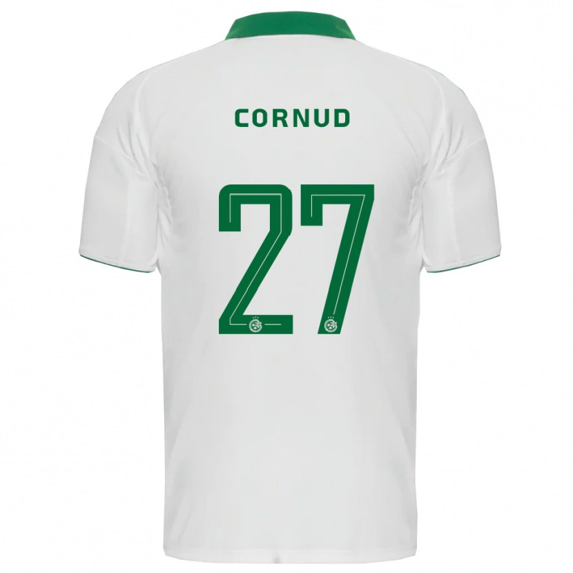 Danxen Damen Pierre Cornud #27 Weiß Grün Auswärtstrikot Trikot 2025/26 T-Shirt Österreich