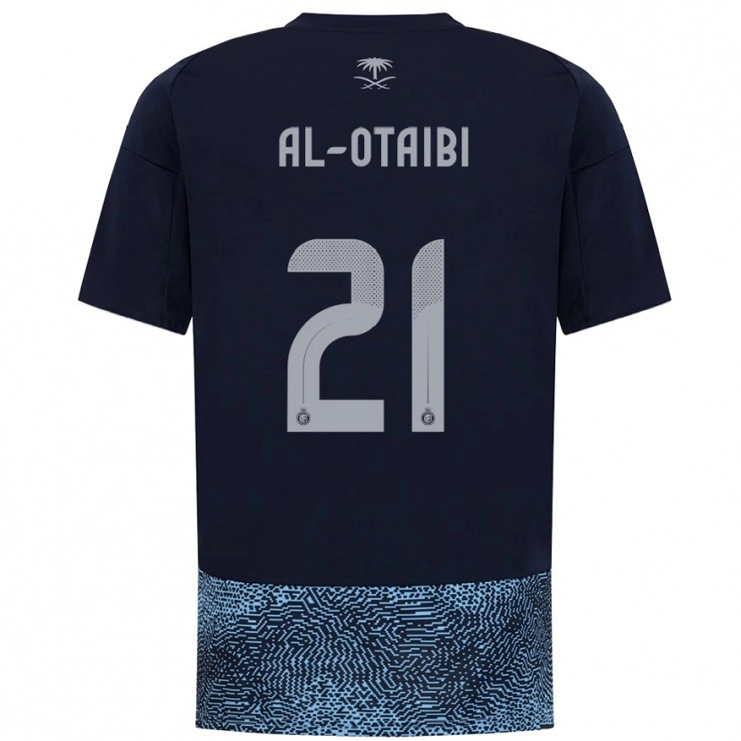 Danxen Damen Abdulrahman Al-Otaibi #21 Marineblau Himmelblau Auswärtstrikot Trikot 2025/26 T-Shirt Österreich