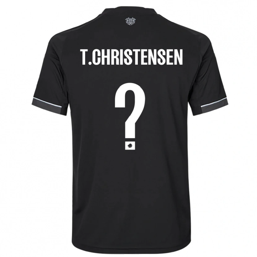 Danxen Damen Tristan Christensen #0 Schwarz Weiß Auswärtstrikot Trikot 2025/26 T-Shirt Österreich