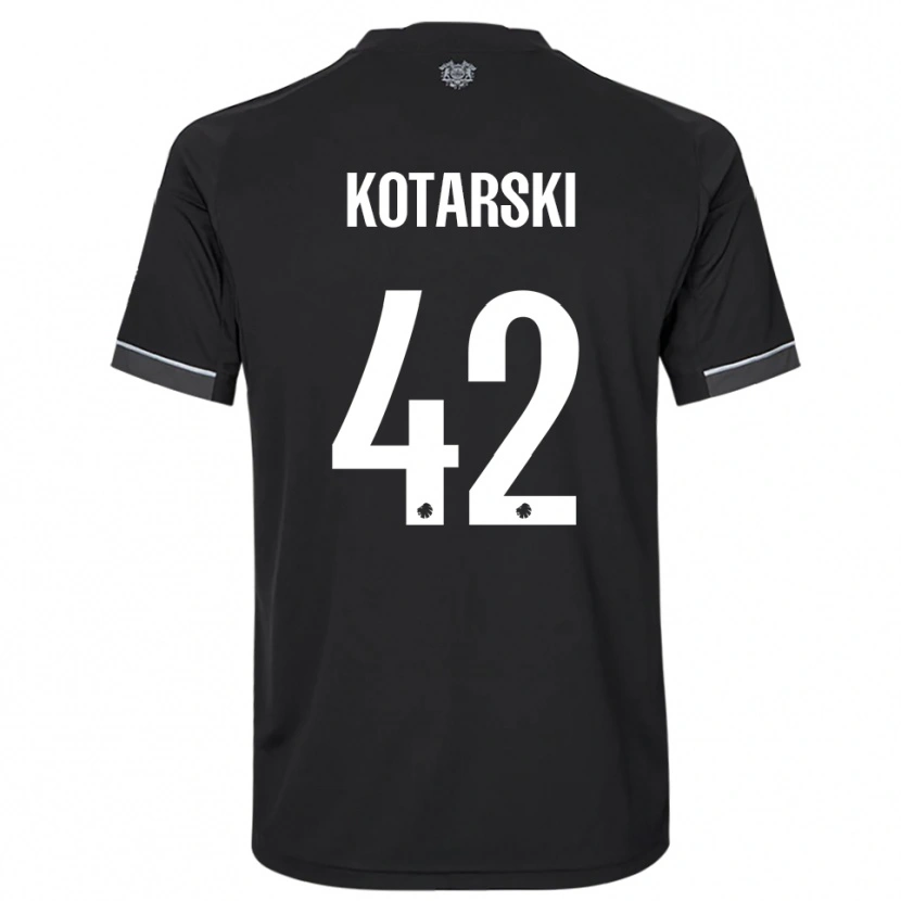 Danxen Damen Dominik Kotarski #42 Schwarz Weiß Auswärtstrikot Trikot 2025/26 T-Shirt Österreich