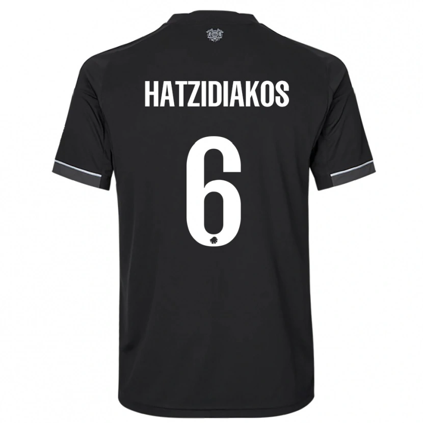 Danxen Damen Pantelis Hatzidiakos #6 Schwarz Weiß Auswärtstrikot Trikot 2025/26 T-Shirt Österreich