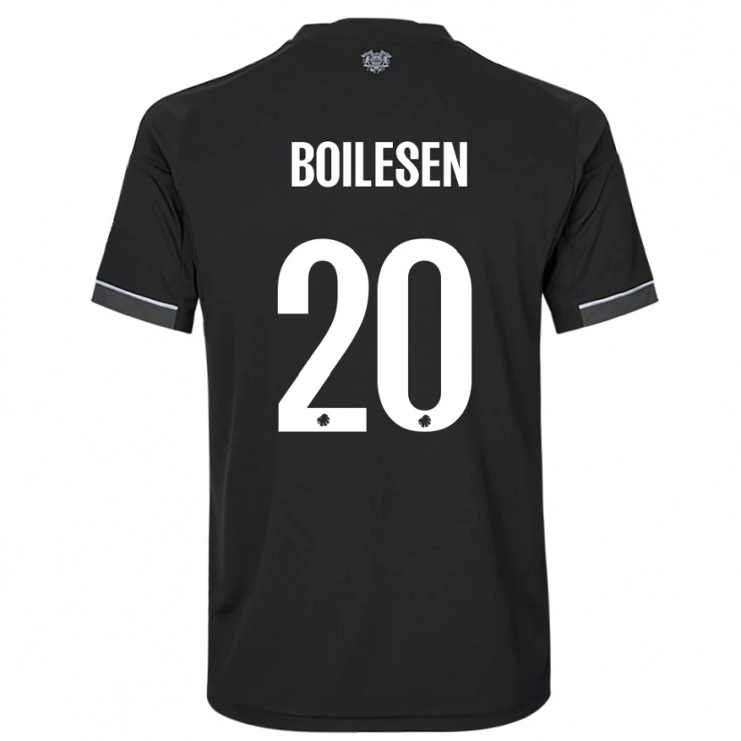 Danxen Damen Nicolai Boilesen #20 Schwarz Weiß Auswärtstrikot Trikot 2025/26 T-Shirt Österreich