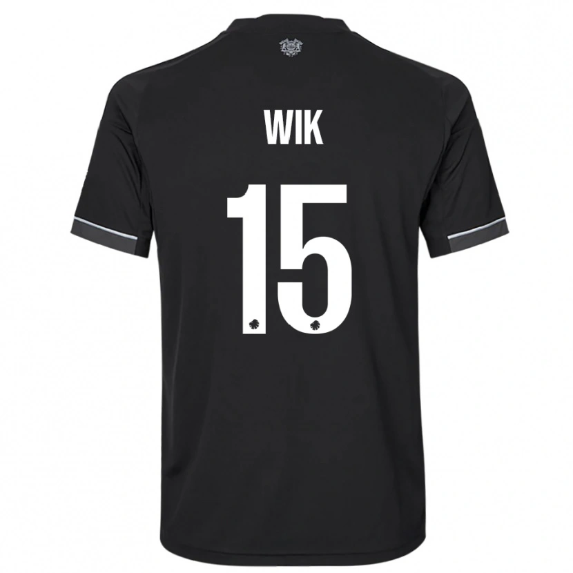 Danxen Damen Viktoria Wik #15 Schwarz Weiß Auswärtstrikot Trikot 2025/26 T-Shirt Österreich